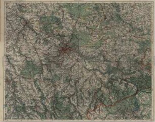 Umgebungskarte von Dresden, 1:100 000, Druck, um 1935 : Einheitsblatt / hrsg. vom Reichsamt für Landesaufnahme, Berlin. - 1:100 000. - Berlin : Reichsamt für Landesaufnahme. - Band: 101. Einheitsblatt. Umgebung von Dresden. - [um 1935]. - 1 Kt. : mehrfarb. ; 70 x 56 cm