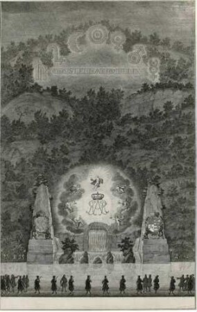 Große Illumination beim Saturnfest 1719 im Plauenschen Grund