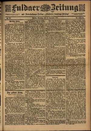Ausgabe vom Dienstag, den 10. Dezember 1901.