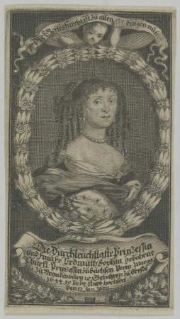Bildnis der Erdmuth Sophia von Brandenburg-Bayreuth