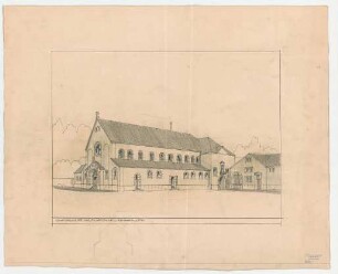 Thiersch, Friedrich von; Aschaffenburg; Kapuzinerkirche, Erweiterung - Perspektive