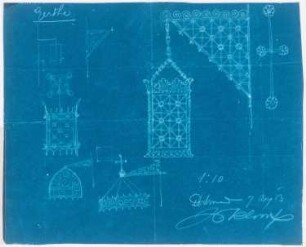 St. Elisabeth Kirche (mit Pfarrhaus), Bochum-Gerthe: Verschiedene Leuchter 1:10