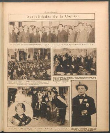 Actualidades de la capital [Fotografías]