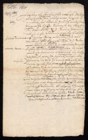 Todesanzeige der Margaretha Essich, Ehefrau des Prof. Dr. iur. utr. Jodokus Kolbus, 1611.