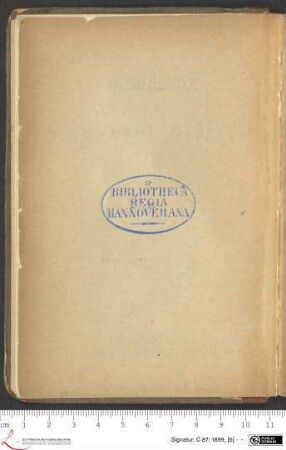 [Stempel:] Bibliotheca Regia Hannoverana