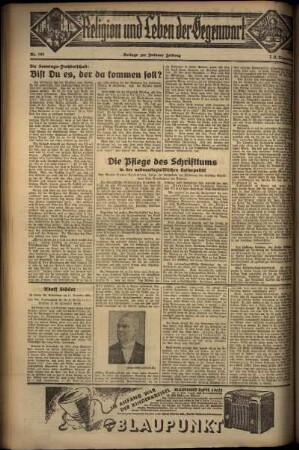 Vierte Ausgabe vom Sonntag, den 08. Dezember 1935.