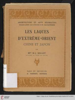 Les laques d'Extrême-Orient - Chine et Japon