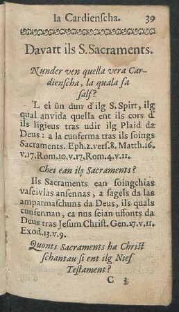 Davart ils S. Sacraments.