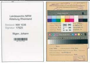 Entnazifizierung Johann Illigen , geb. 13.02.1901 (Maschinist)