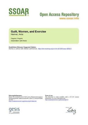 Guilt, Women, and Exercise