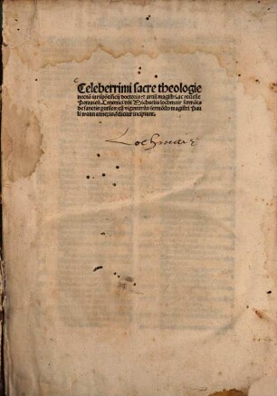 Celeberrimi sacre theologie ... d[omi]ni Michaelis lochmair sermo[n]es de sanctis putiles : cum vigintitrib[us] sermo[n]ib[us] magistri Pauli wann annexis feliciter incipiunt