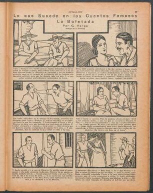 La bofetada : Lo que sucede en los cuentos famosos