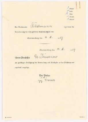 Feierabendhaus: Abgabebescheinigung Diplomaufgabe