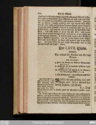 Der LXVII. Psalm.