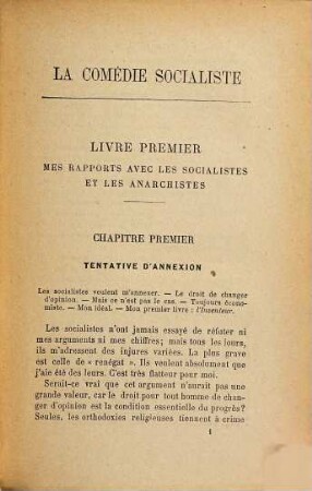 La comédie socialiste