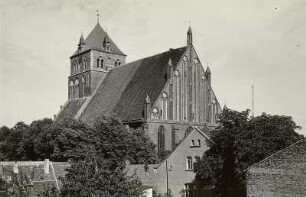 Greifswald, Marienkirche : Greifswald. Marienkirche, Südost-Ansicht