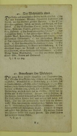 41. Der Westphälische Kreis