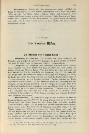 II. Abschnitt. Die Yangtse-Häfen