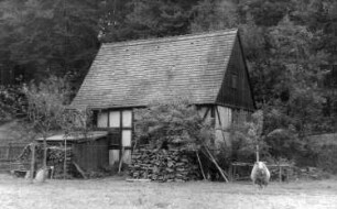 Wilsdruff-Grund-Wüstarabien. Lohmühle Wüstarabien, Ansicht, Repro
