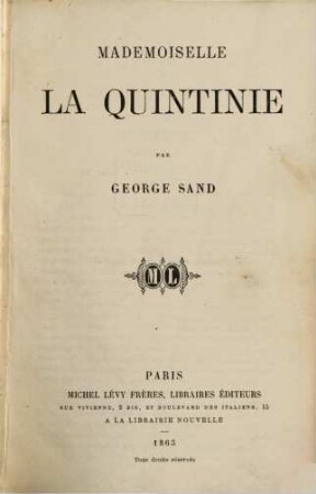 Oeuvres complètes de George Sand, 15