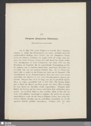 XV. Pèrignon (Dominicus Catharina), Marschall des Kaiserreiches