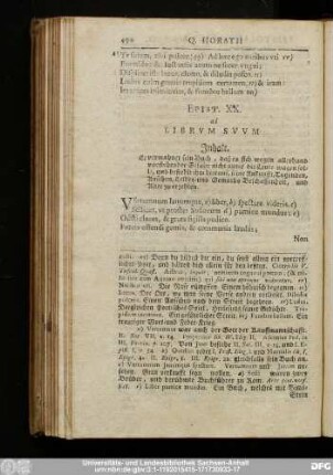 Epist. XX. ad Librum Suum.