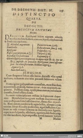 Distinctio Quarta. De Decoctis