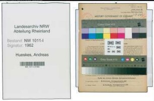 Entnazifizierung Andreas Hueskes , geb. 29.06.1896 (Technischer Angestellter)
