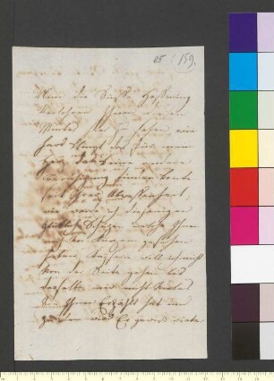 Brief von Bury, Friedrich an Goethe, Johann Wolfgang von