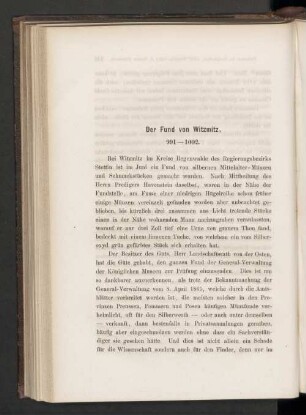 Der Fund von Witzmitz, 991 — 1002