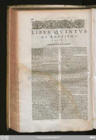 Caput I. De Baptismi Nomine, & Definitione.