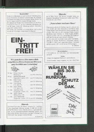 Zu verschenken