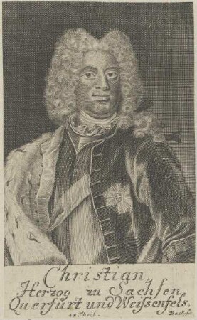Bildnis des Christian, Herzog von Sachsen-Weißenfels