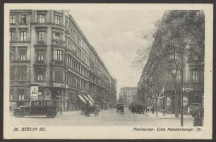 Ansichtskarte Mariannenstraße, Ecke Reichenberger Straße