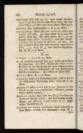 258-269, Matth. 13, 22-44