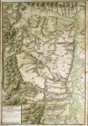 WHK 9 Reichs- und Französischer Krieg von 1688-1697 bis zum Frieden von Ryswick: Karte eines Teils der Kurpfalz, des Kürfürstentums Mainz und des Bistums Worms, 1696 und 1697