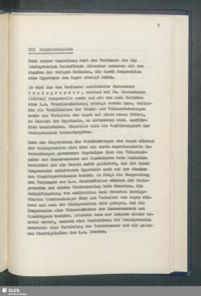 VII. Zusammenfassung