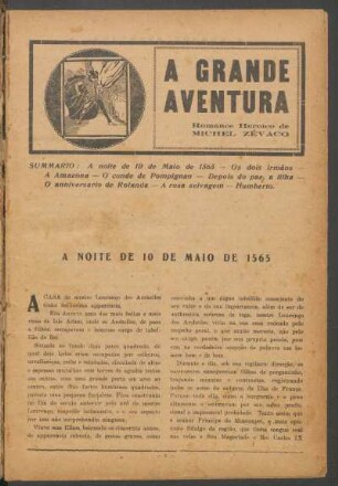 A grande aventura : Romance heróico