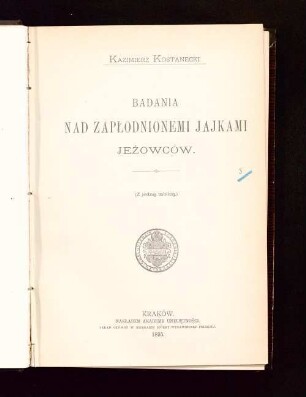 Badania nad zapłodnionymi jajkami jeźowców