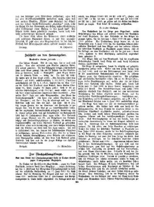 Zuschrift an den Herausgeber : modestia decus juvenis ...