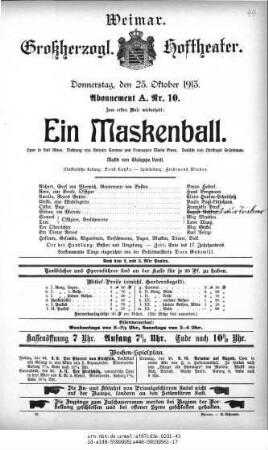 Ein Maskenball