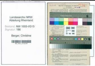 Entnazifizierung Christine Berger , geb. 19.12.1913 (Hausangestellte)