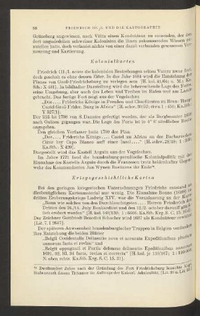 Kriegsgeschichtliche Karten