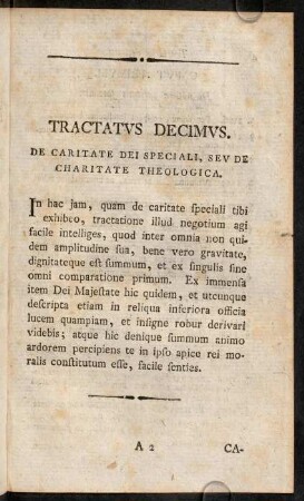 3-139, Tractatus Decimus. De Caritate Dei Speciali, Seu De Charitate Theologica.