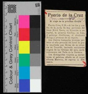 Puerto de la Cruz - El viaje de la princesa Cecilia