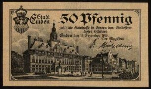 50 Pfennig Stadt Emden