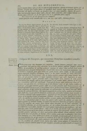 XXX. Chilperici III. Praeceptum, quo immunitates Dionysiano monasterio concessas confirmat.