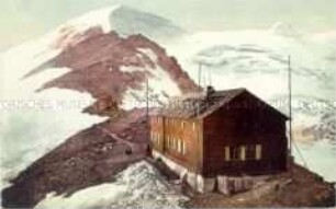 Die Halle'sche Hütte auf dem Eisseepass (Tirol)