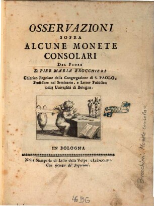 Osservazioni sopra alcune monete consolari del padre Brocchieri