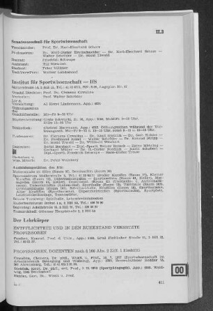 Institut für Sportwissenschaft - IfS